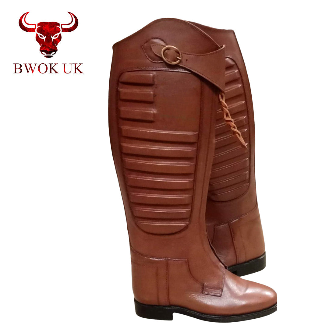 Brown Tall Rider Boot