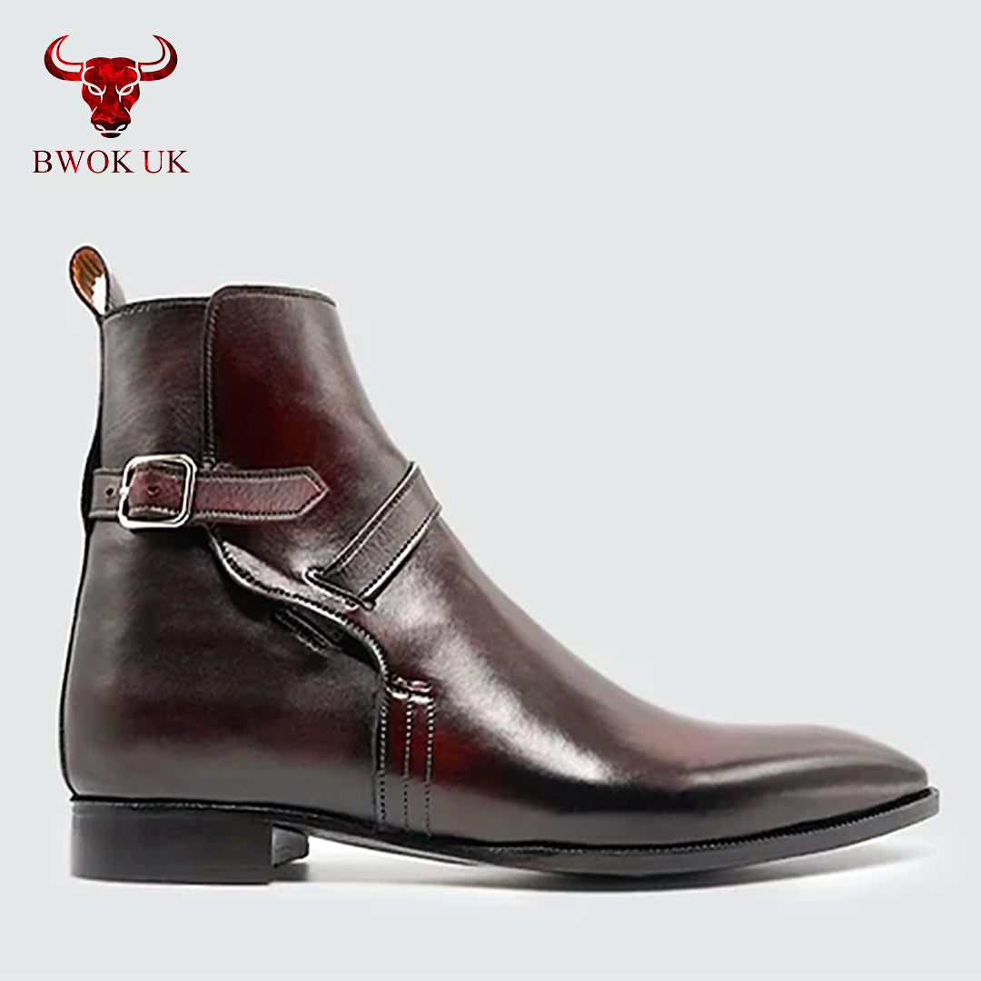 Chelsea Boots with Strap Buckle