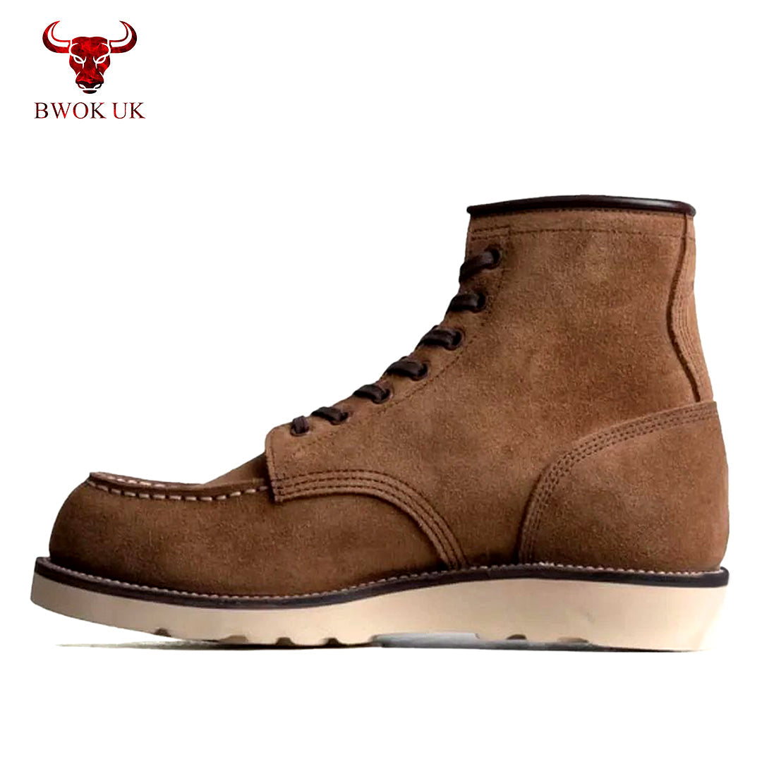 Brown Suede Work Boots