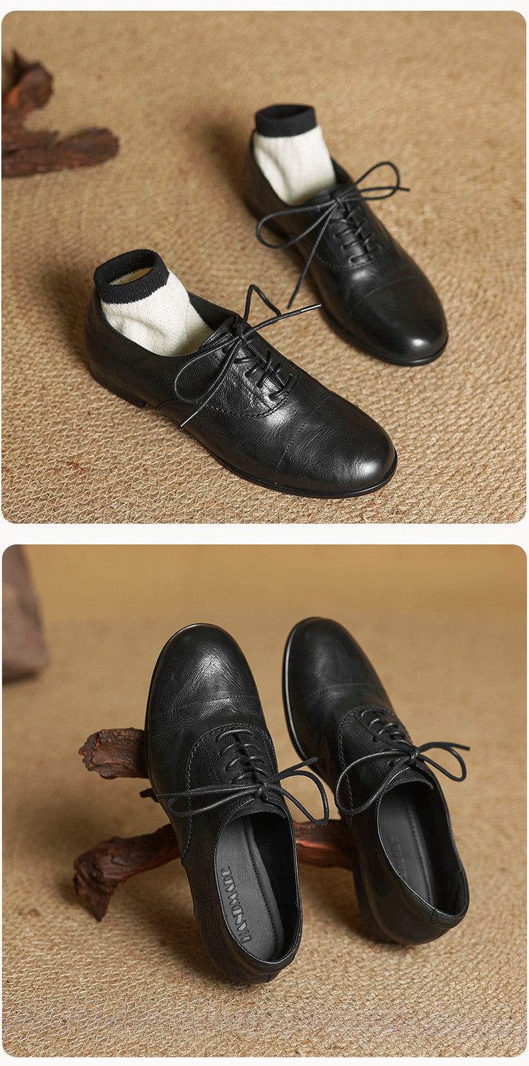Women’s Brown Oxford Flats
