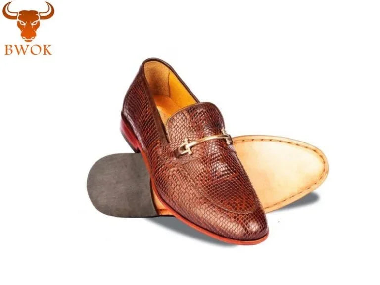Leather Shoes with buckles - Bwok limited