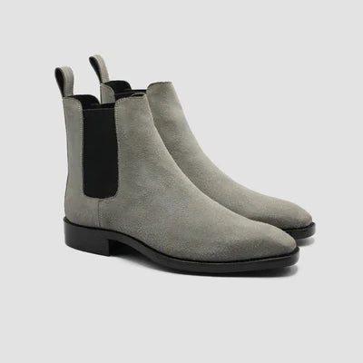 Suede Grey Chelsea Boots