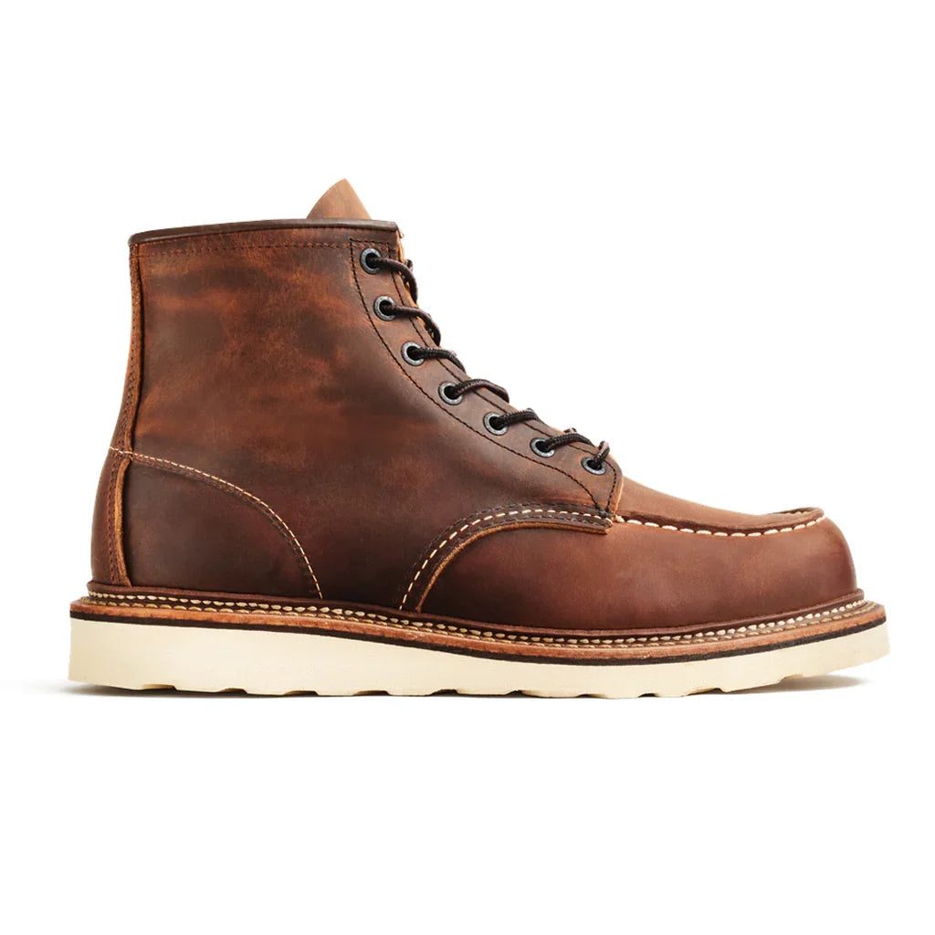 Men's Genuine Leather Moc Toe Boots - 4 Colors