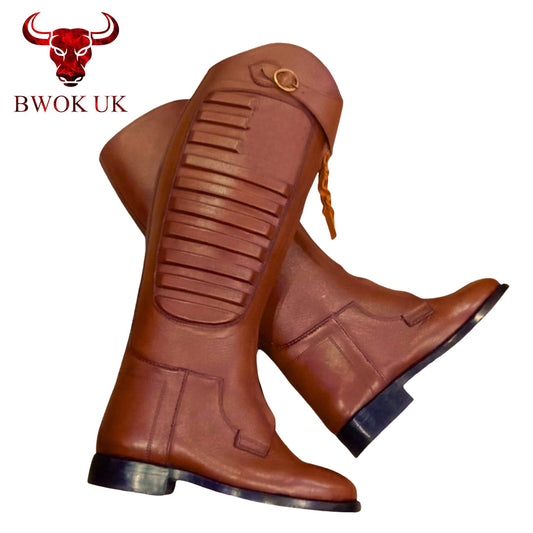 Brown Tall Rider Boot