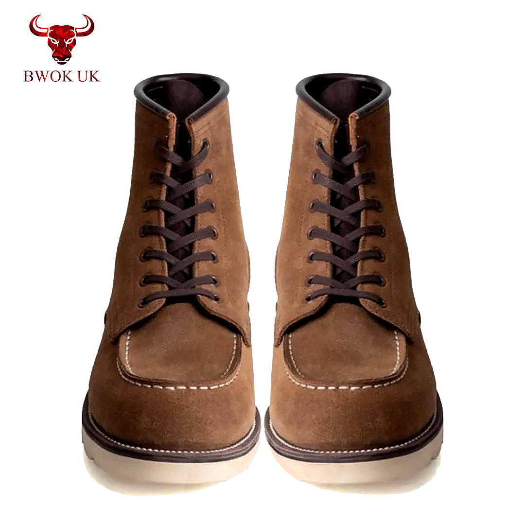 Brown Suede Work Boots