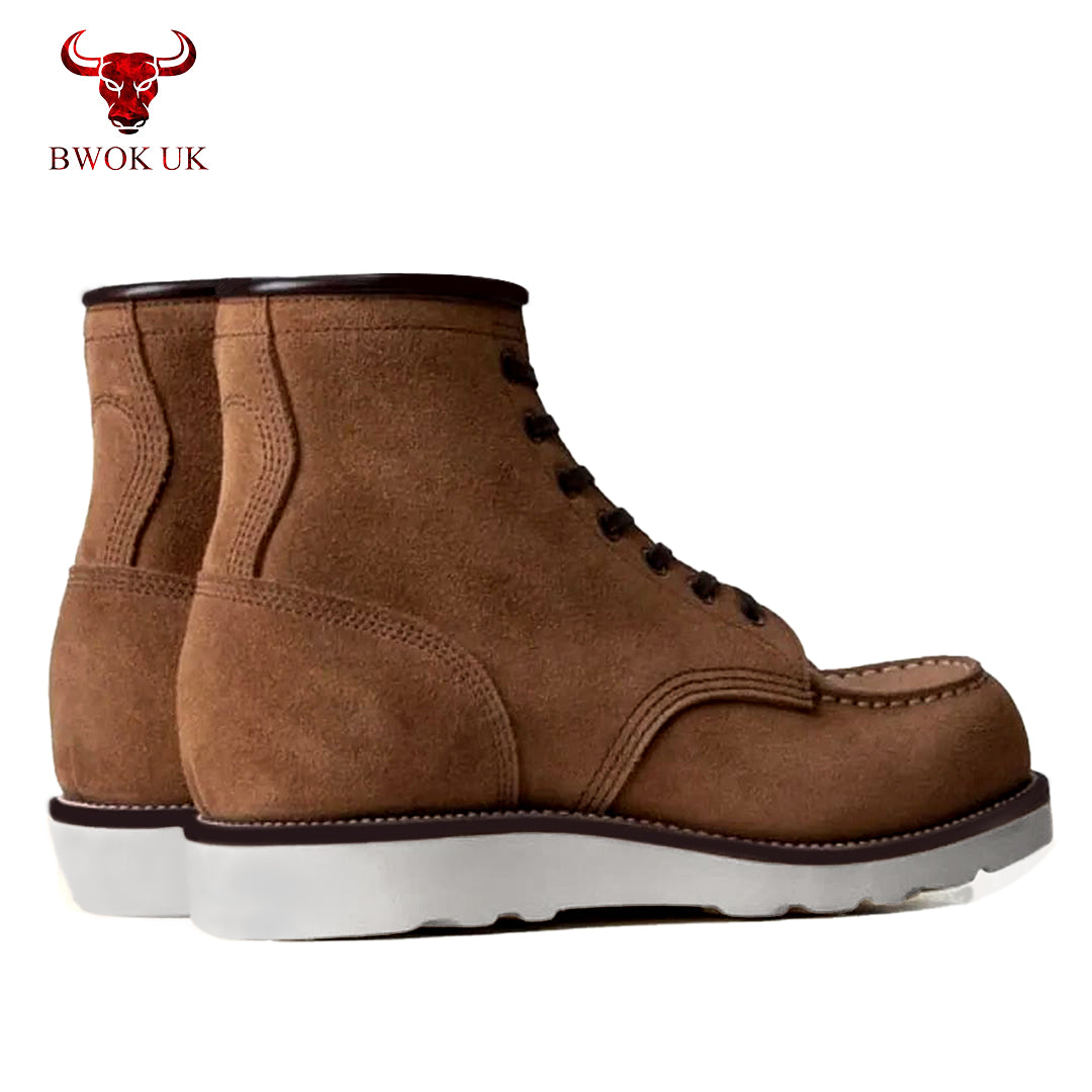 Brown Suede Work Boots