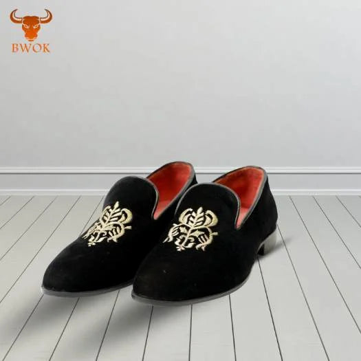Embroidered Loafers Shoes - Bwok limited