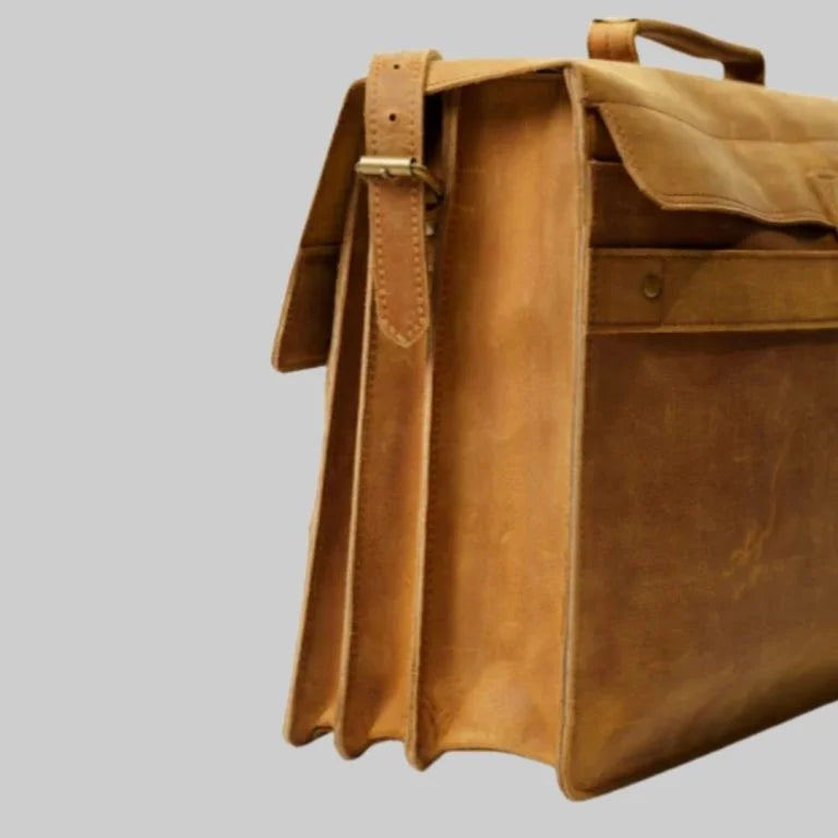 Elegant Leather Briefcase for Women - Bwok limited