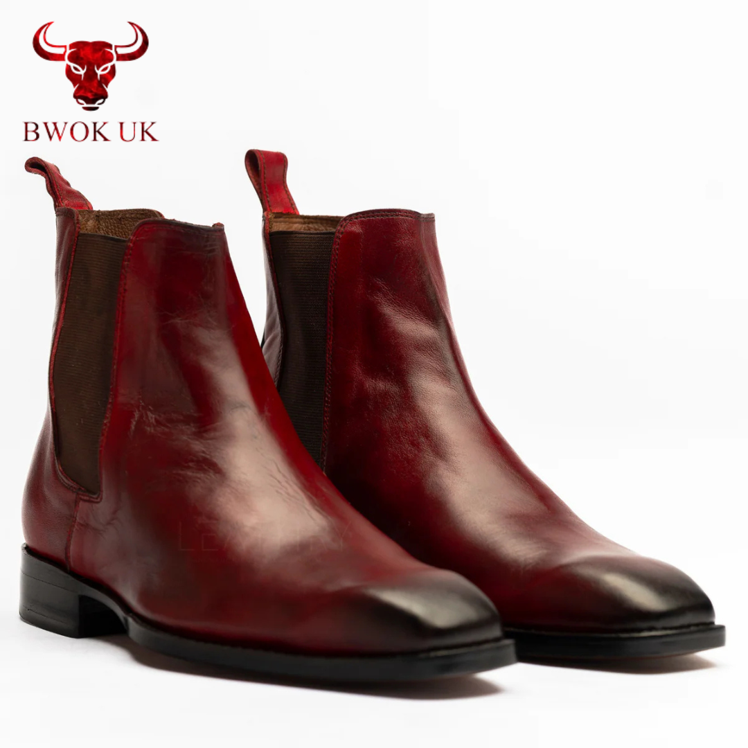 The Clayton | Sleek Burgundy Chelsea