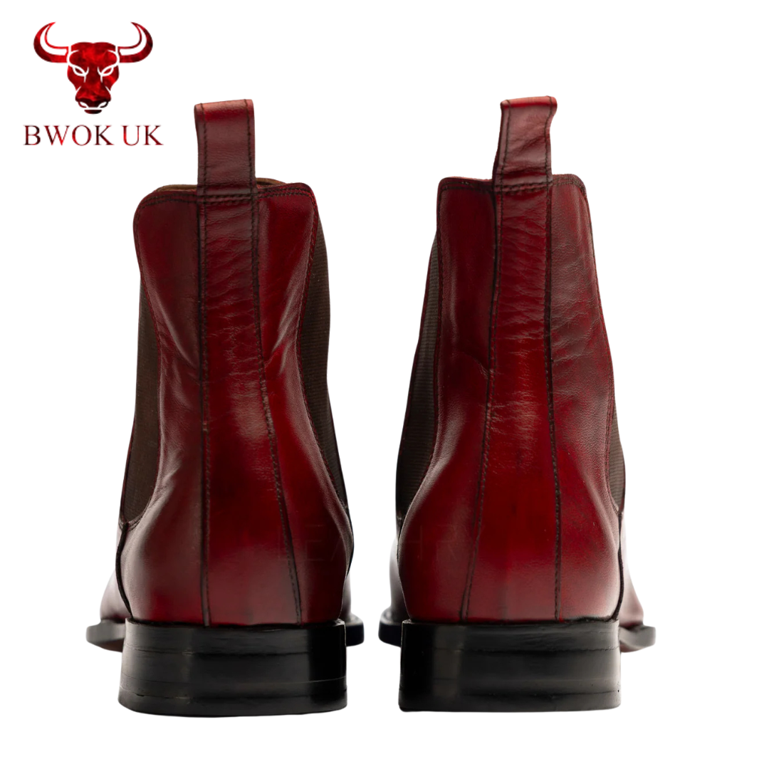 The Clayton | Sleek Burgundy Chelsea