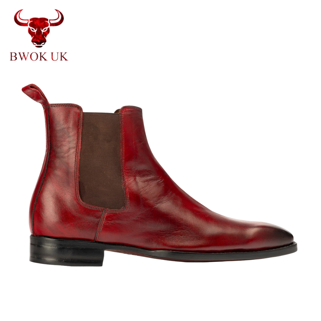 The Clayton | Sleek Burgundy Chelsea