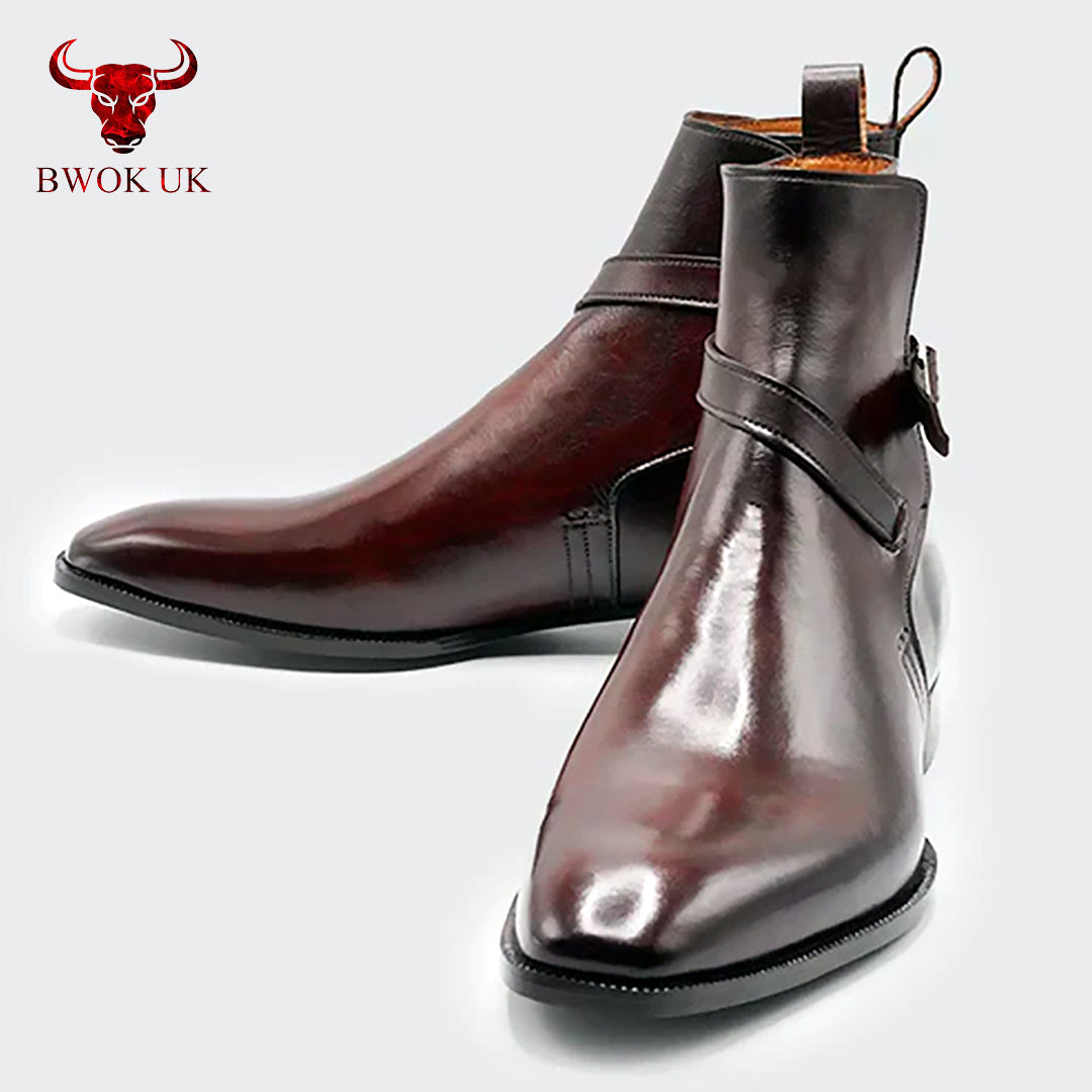 Chelsea Boots with Strap Buckle