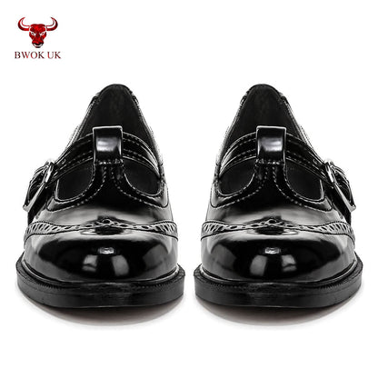 Black Mary Jane Patent Shoes - Bwok limited