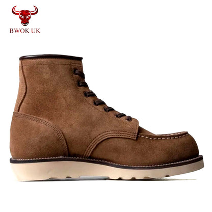 Brown Suede Work Boots