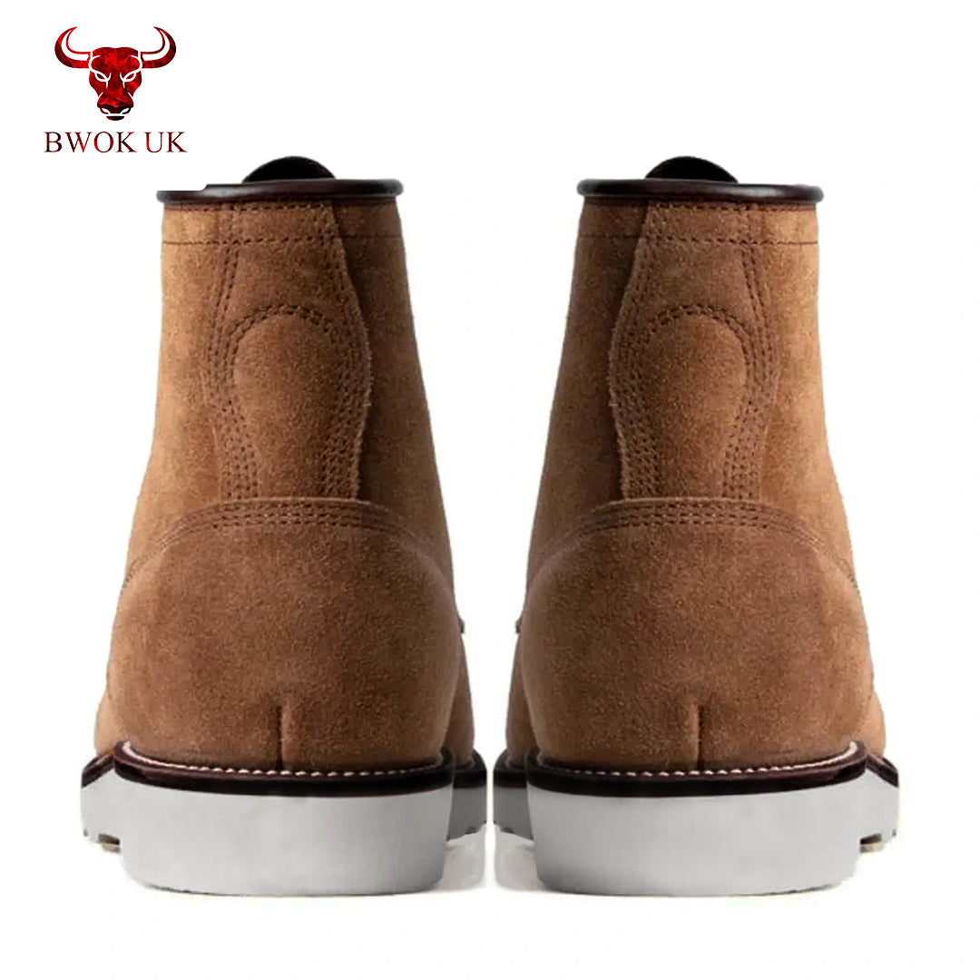 Brown Suede Work Boots