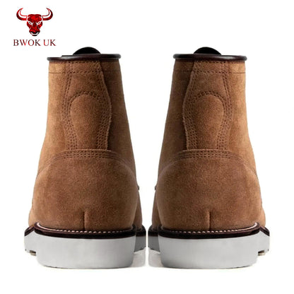 Brown Suede Work Boots