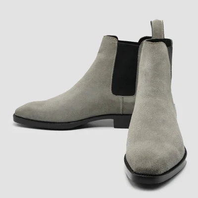 Suede Grey Chelsea Boots