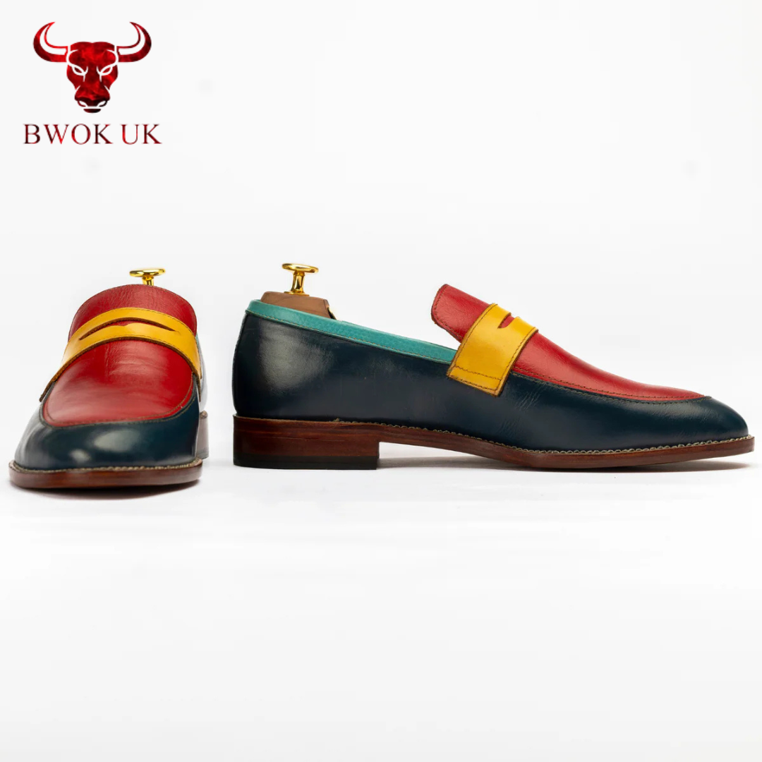 The Maddox | Color block Leather Loafer