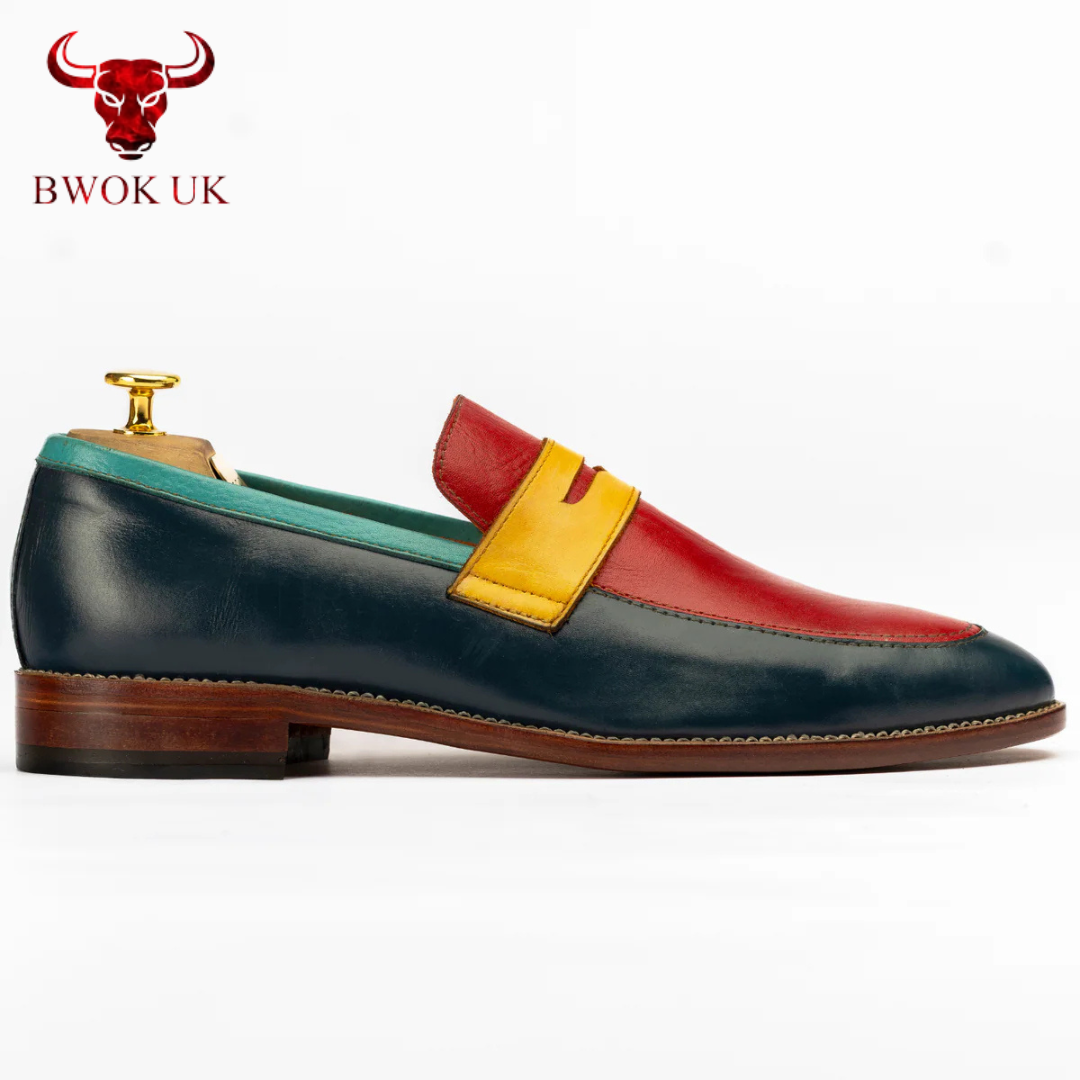 The Maddox | Color block Leather Loafer