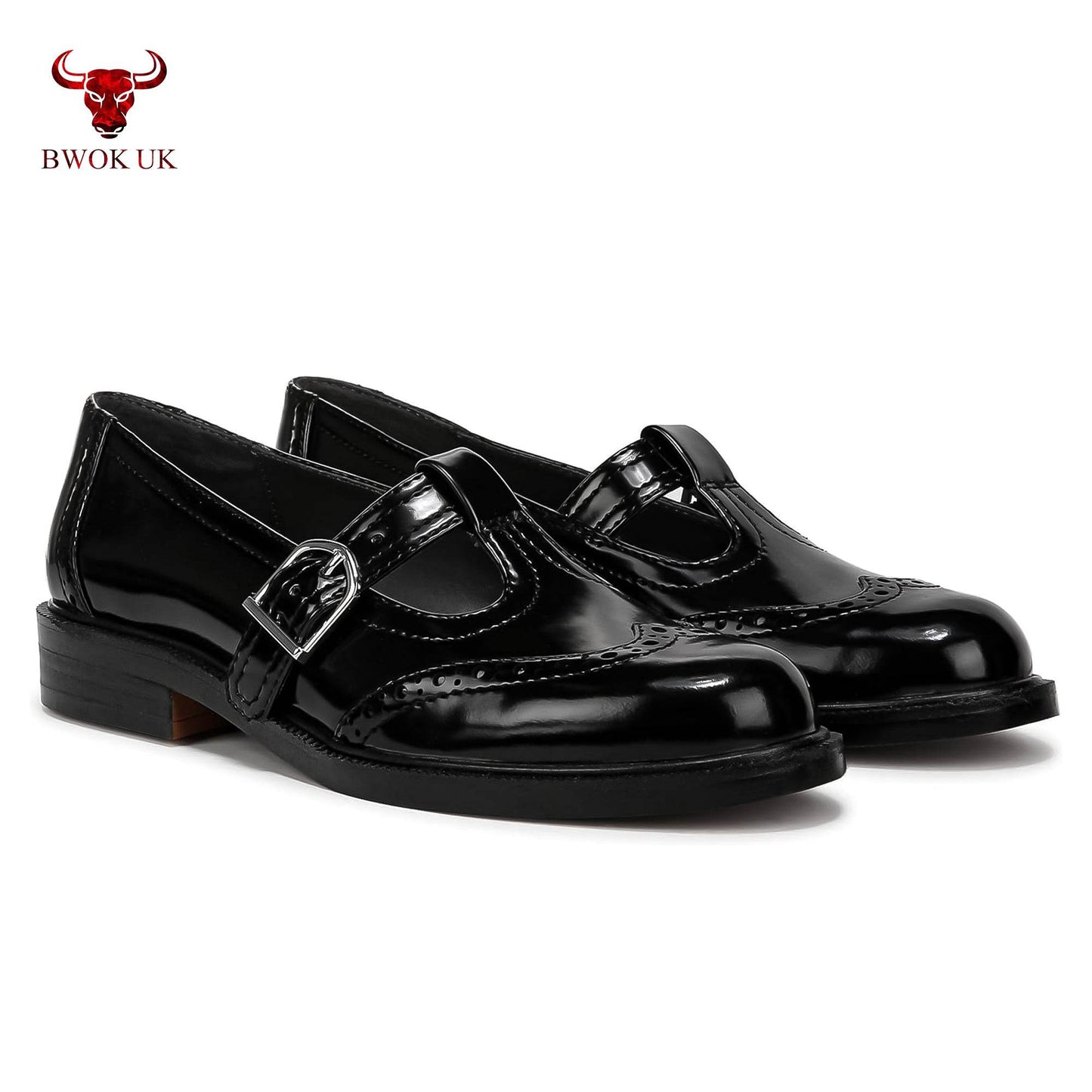 Black Mary Jane Patent Shoes - Bwok limited