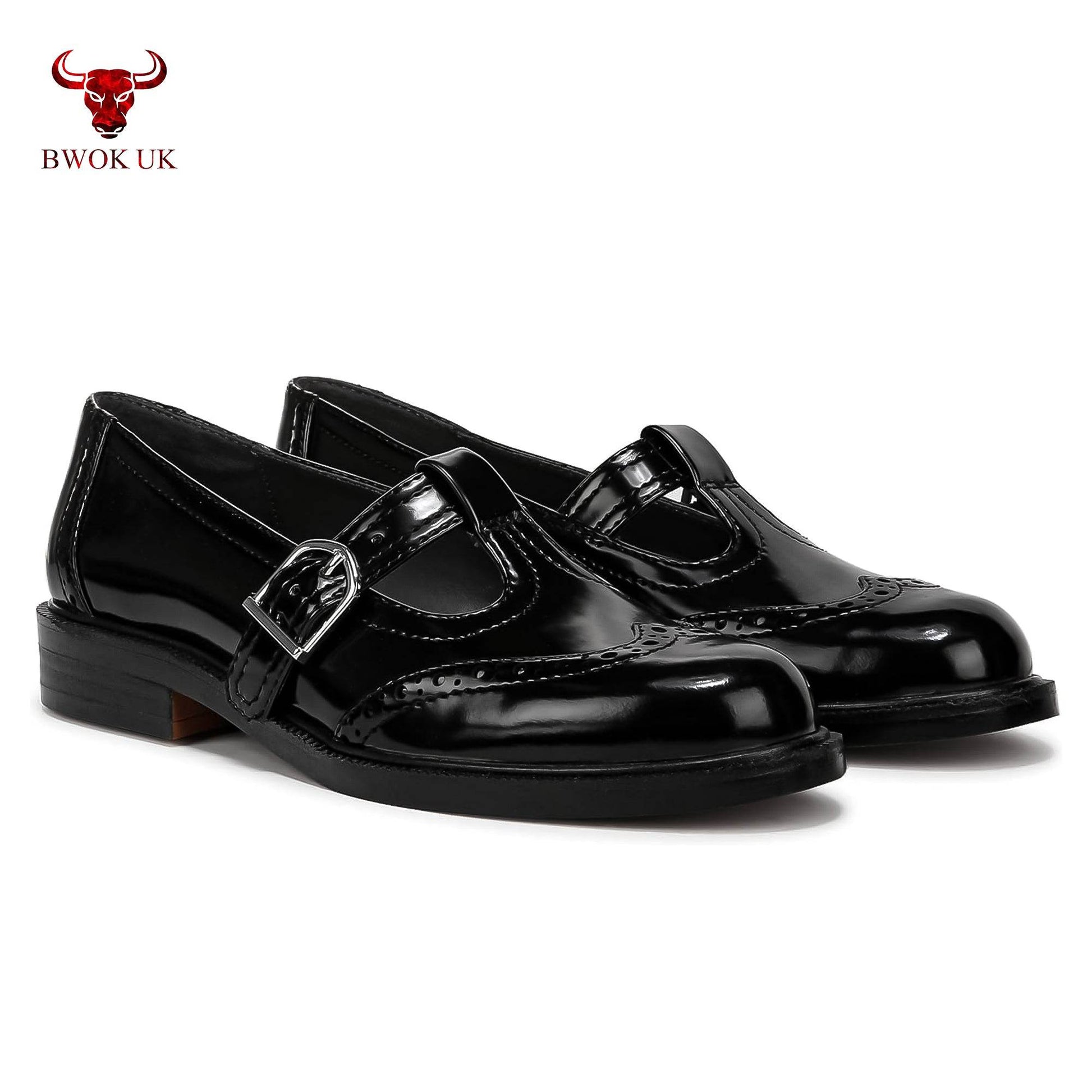 Black Mary Jane Patent Shoes - Bwok limited