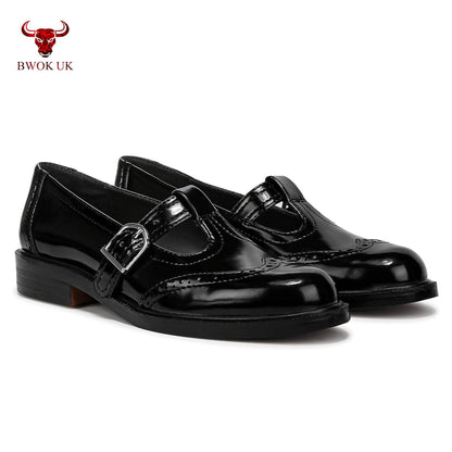 Black Mary Jane Patent Shoes - Bwok limited