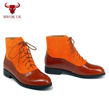 Women’s  Leather Lace-Up Boots