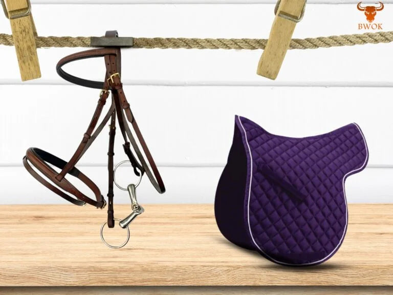 Handcrafted Chestnut Bridle with Pad - Bwok limited