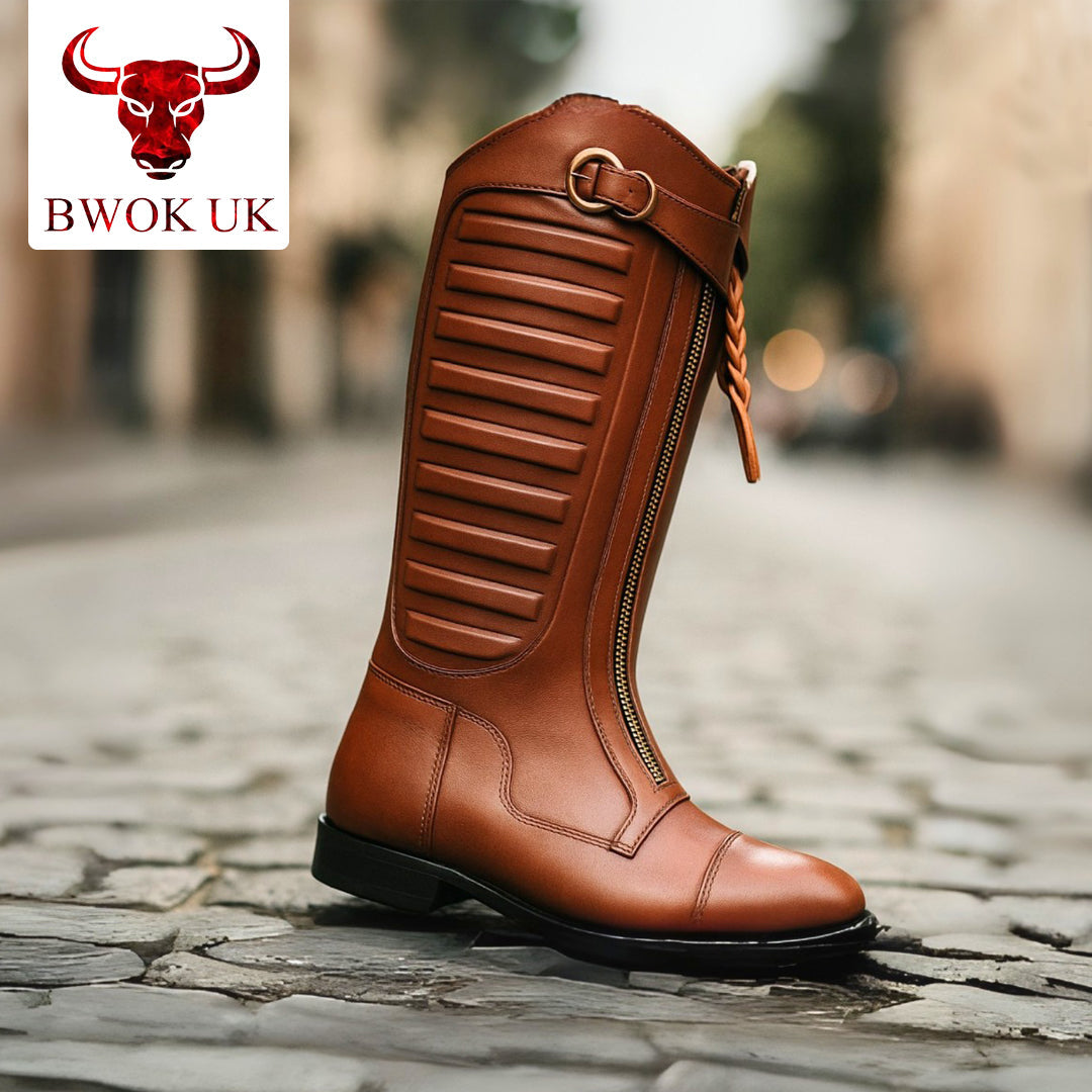 Brown Tall Rider Boot