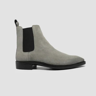 Suede Grey Chelsea Boots