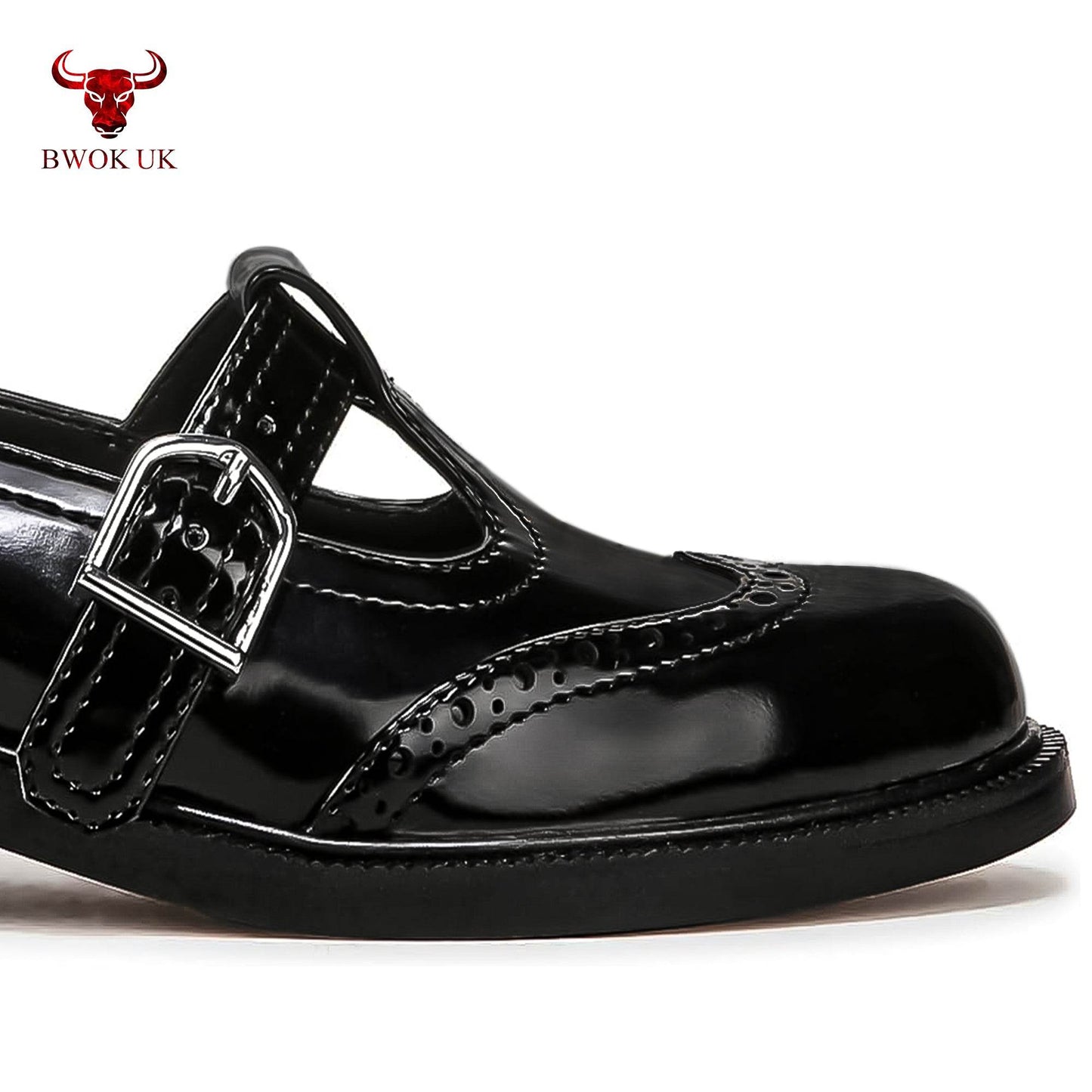 Black Mary Jane Patent Shoes - Bwok limited