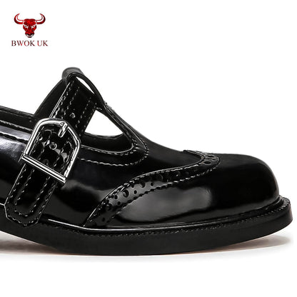 Black Mary Jane Patent Shoes - Bwok limited