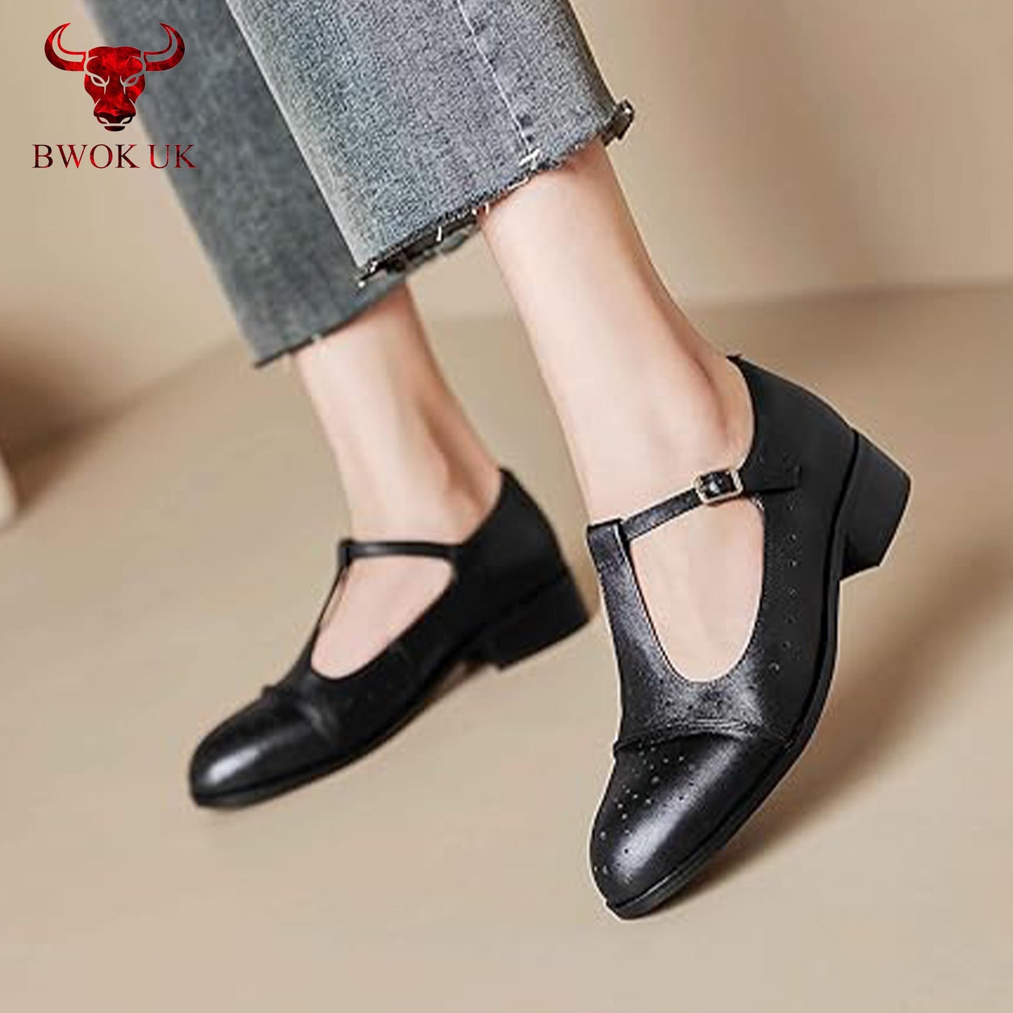 Women's black Mary Jane shoes