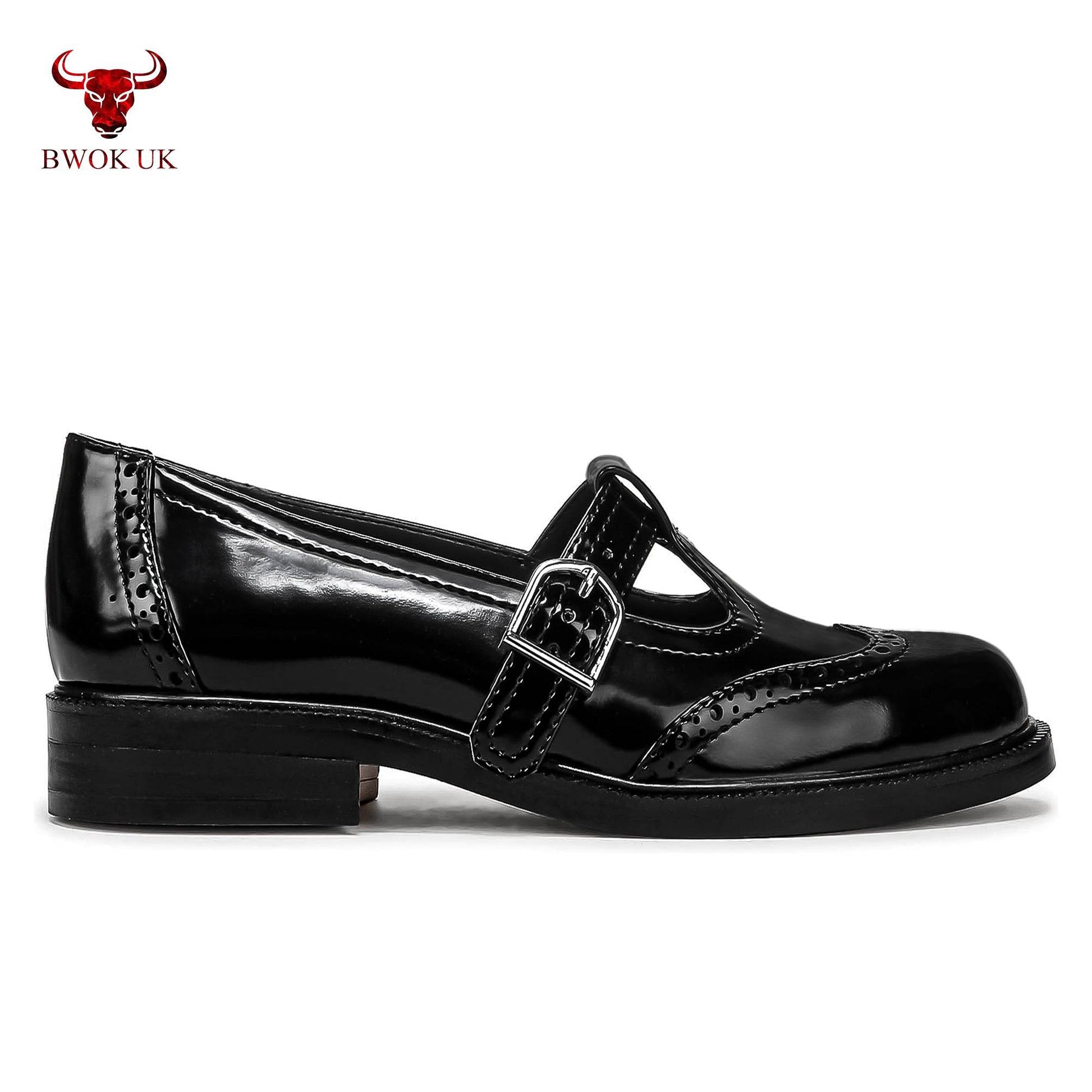 Black Mary Jane Patent Shoes - Bwok limited