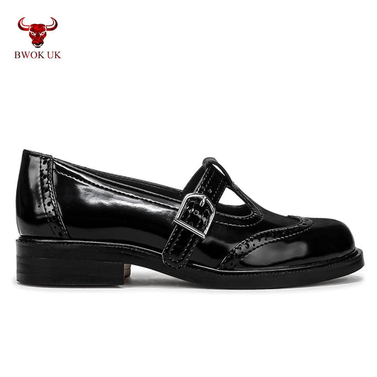 Black Mary Jane Patent Shoes - Bwok limited