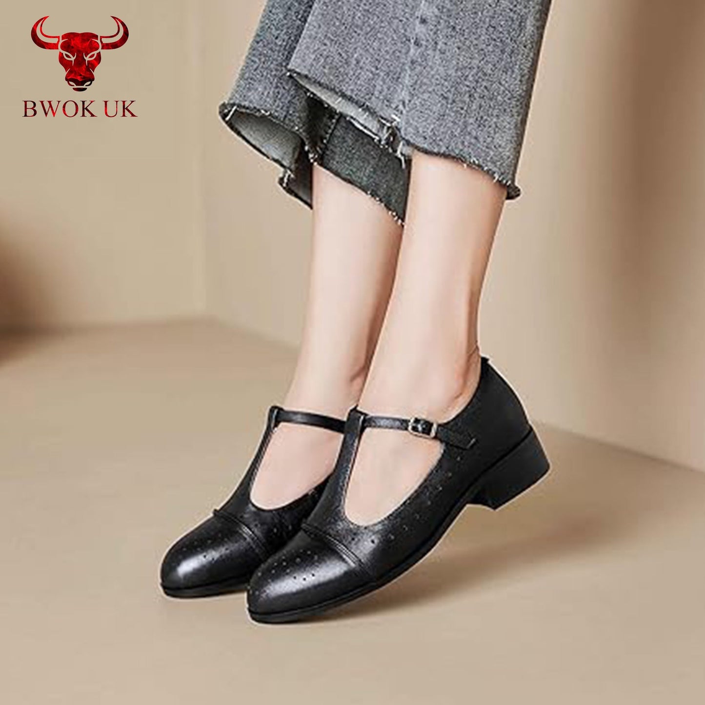 Women's black Mary Jane shoes