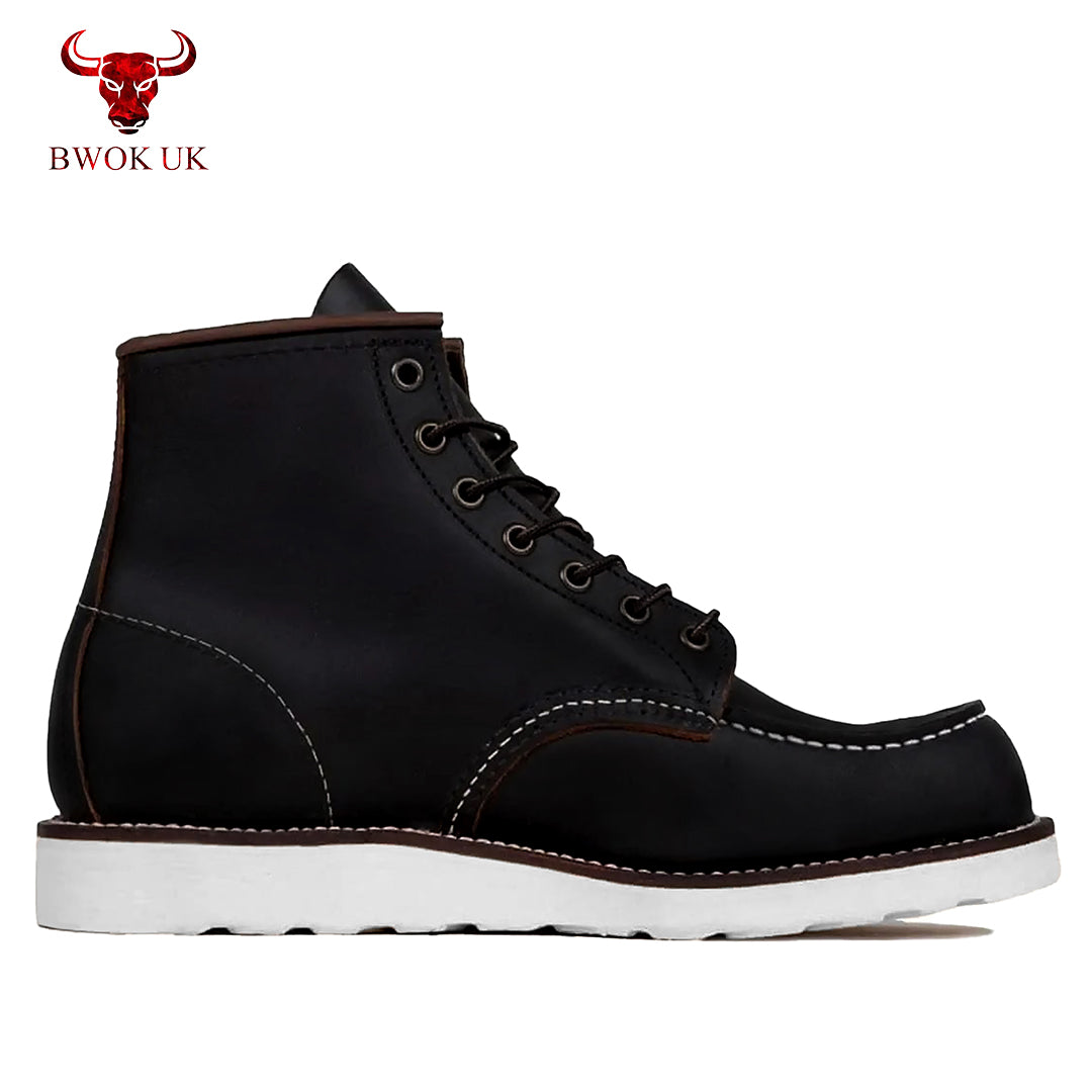 Men's Leather Lace-Up Boots