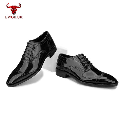 Men's Black Patent Shoes