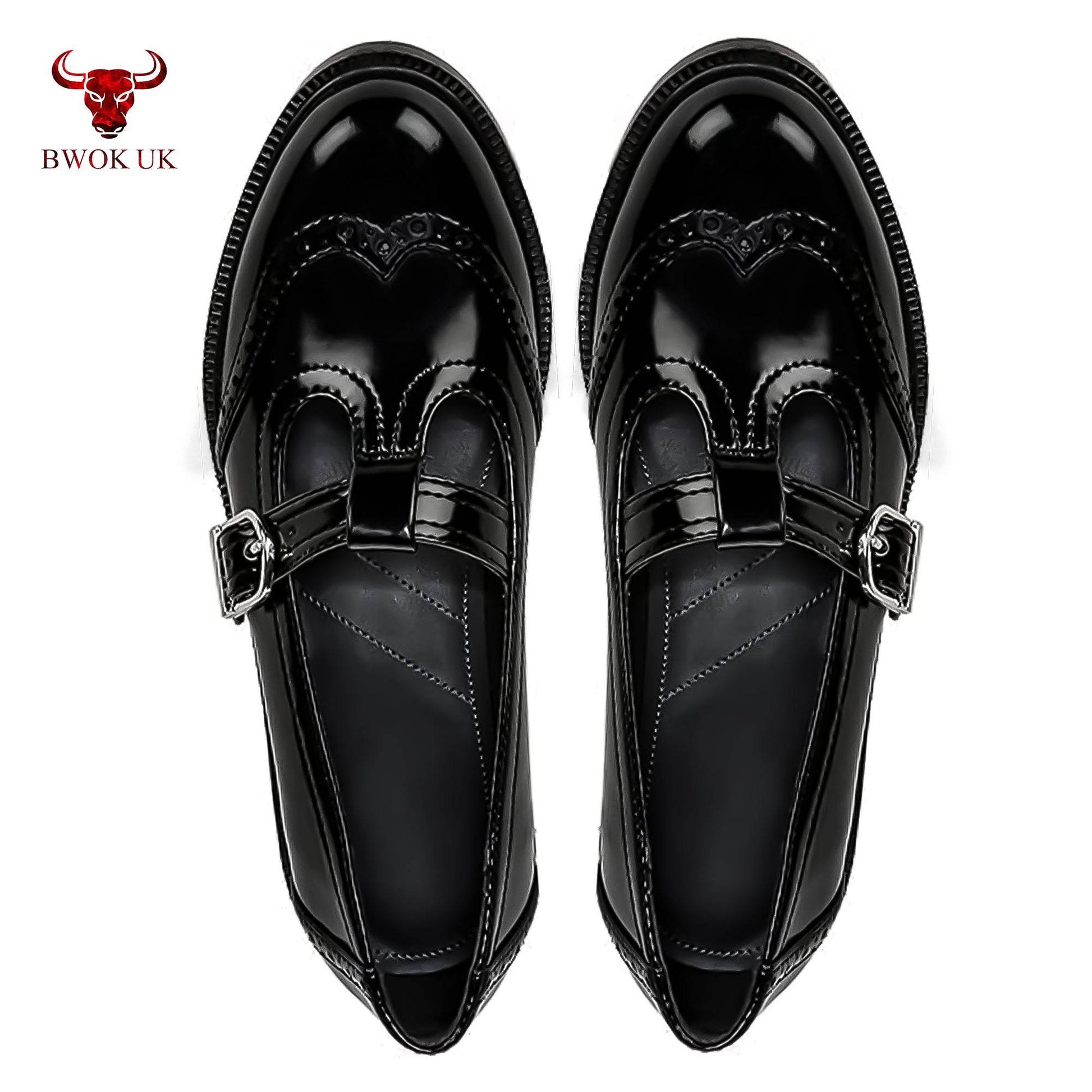 Black Mary Jane Patent Shoes - Bwok limited
