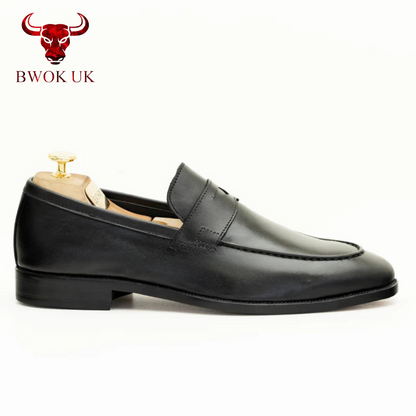 Stylish Black Penny Loafers