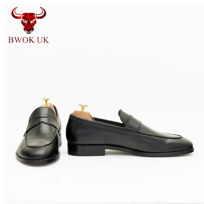 Stylish Black Penny Loafers