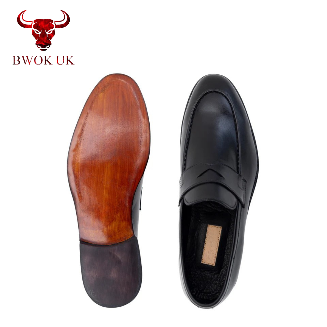 Stylish Black Penny Loafers