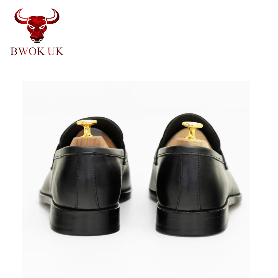 Stylish Black Penny Loafers