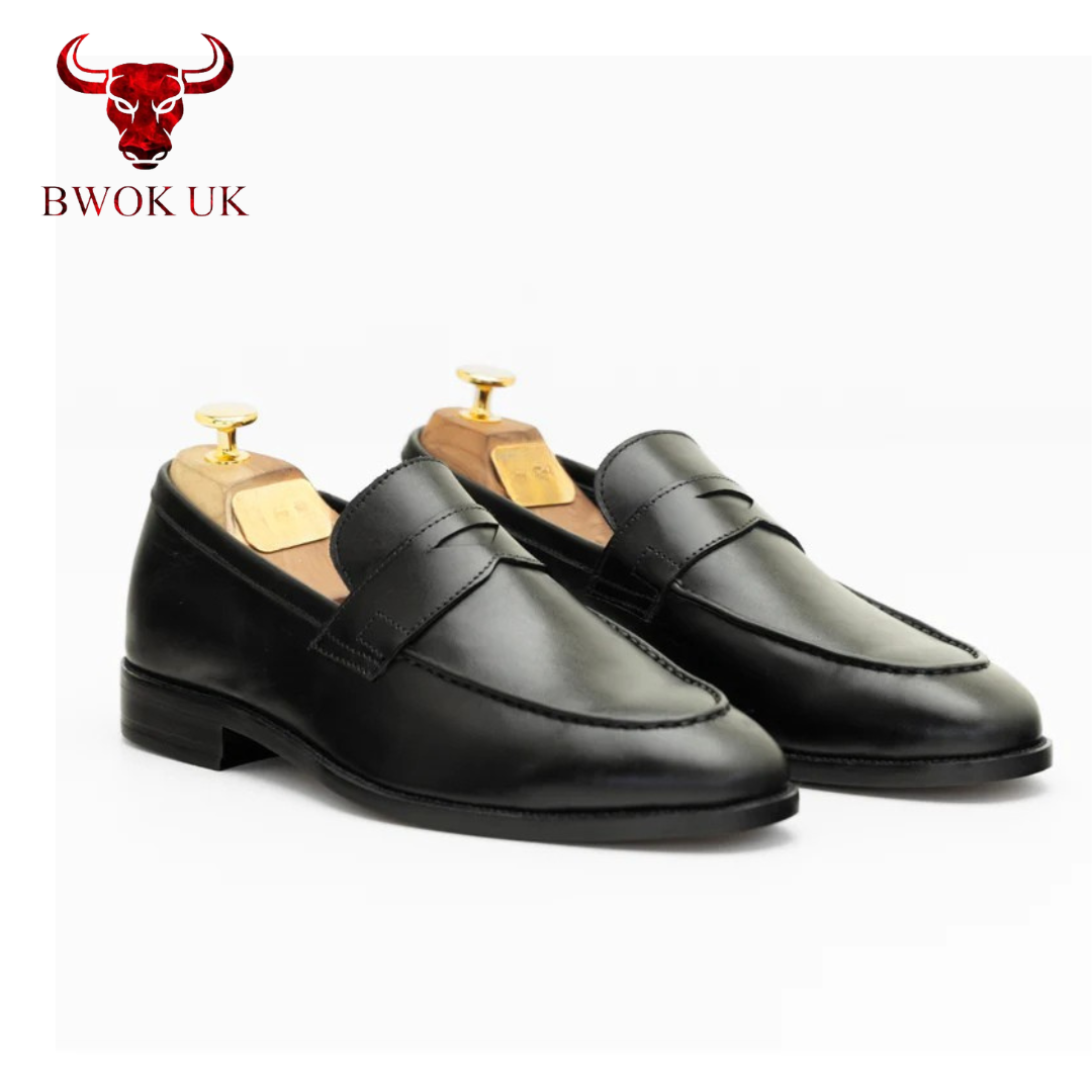 Stylish Black Penny Loafers