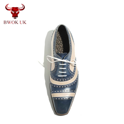 Two-Tone Wingtip Shoes