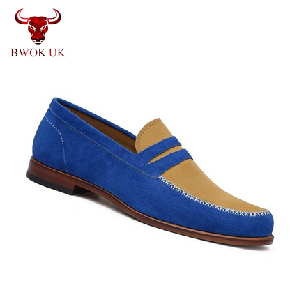 Two-Tone Suede Loafer