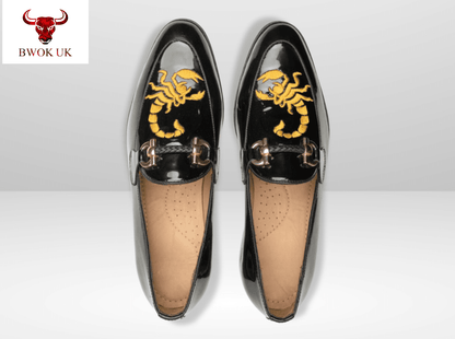 Black Patent Leather Loafers - Bwok limited
