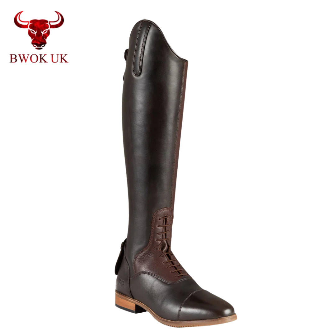 Classic Brown Leather Riding Boots