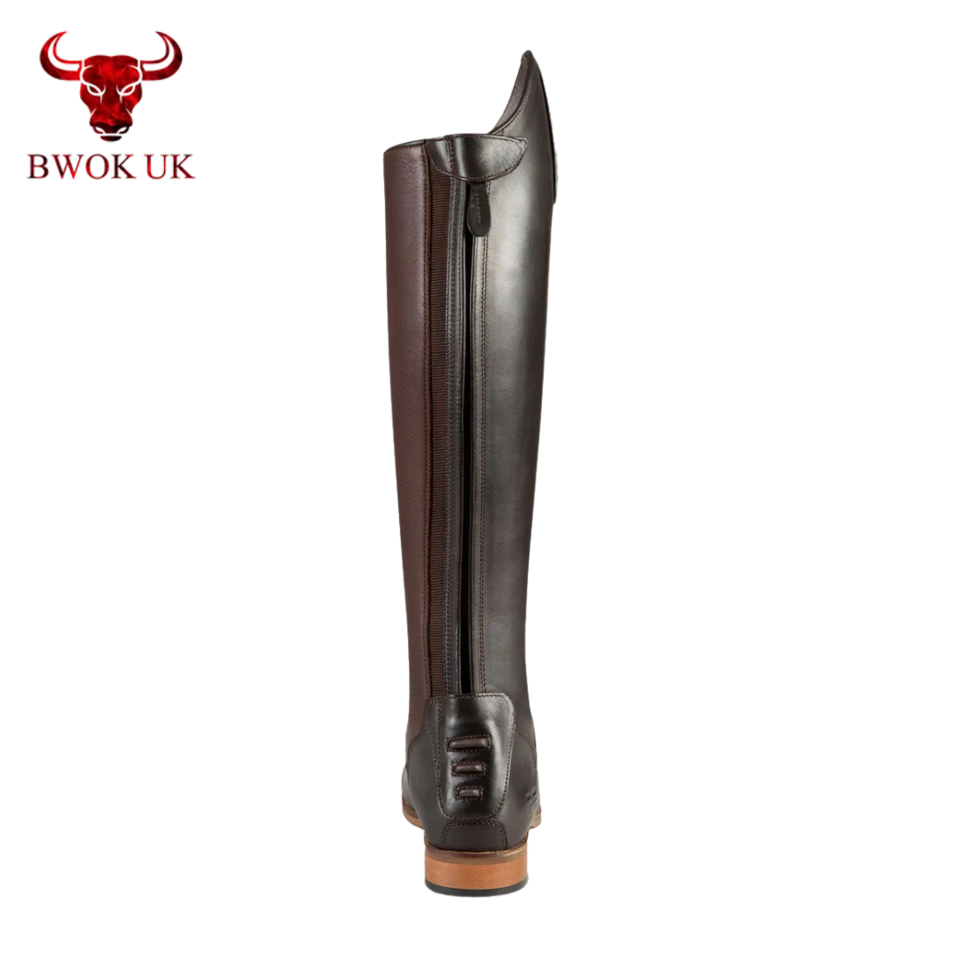 Classic Brown Leather Riding Boots