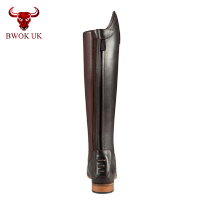 Classic Brown Leather Riding Boots
